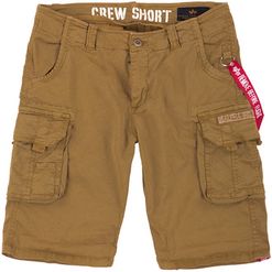 Alpha Industries Kalhoty krátké  Crew Short khaki 34