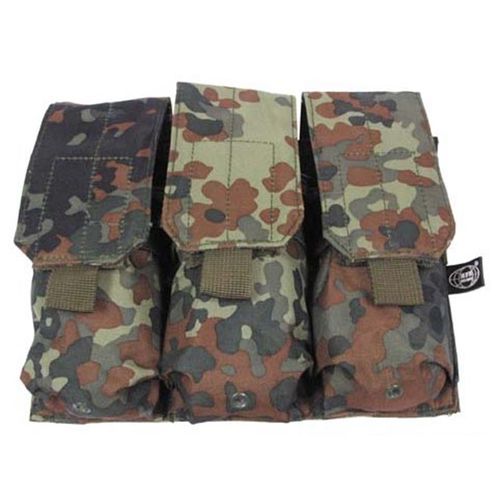 Pouzdro MOLLE na 3 zásobníky flecktarn