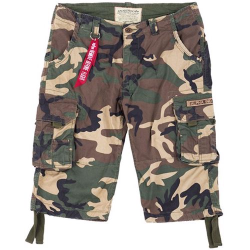 Alpha Industries Kalhoty krátké  JET SHORT woodland 32