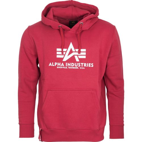 Alpha Industries Mikina  Basic Hoody rbf red 3XL