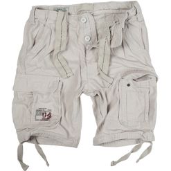 Surplus Kalhoty krátké Airborne Vintage Shorts bílá opraná 6XL