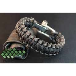 Náramek Paracord NIGHTMARE S/M