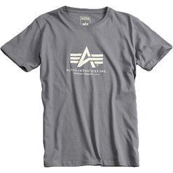 Alpha Industries Tričko  Basic T-Shirt greyblack 4XL