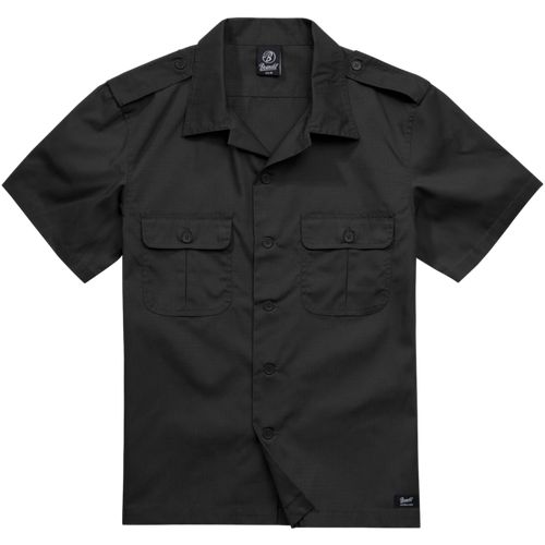 Brandit Košile US Shirt Ripstop 1/2 Arm černá L