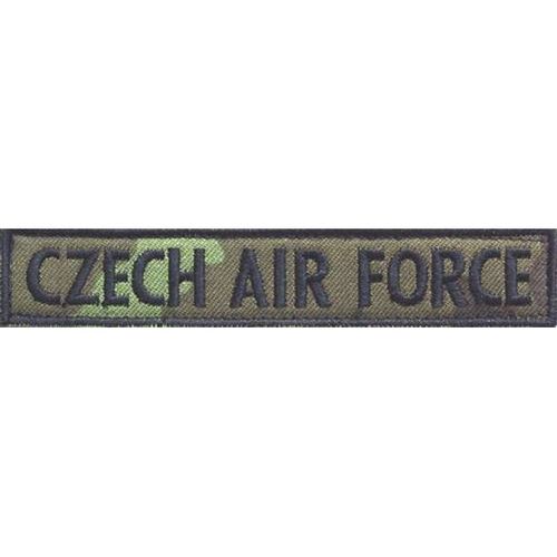 Nášivka: CZECH AIR FORCE [jmenovka] vz. 95 zelený