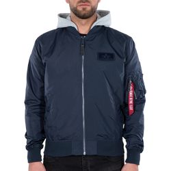 Alpha Industries Bunda  MA-1 TT Hood BP Ref. rep. blue L