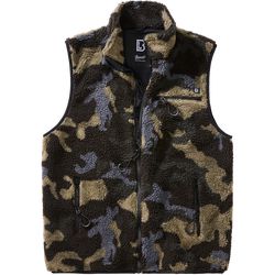 Brandit Vesta Teddyfleece Vest Men darkcamo 5XL