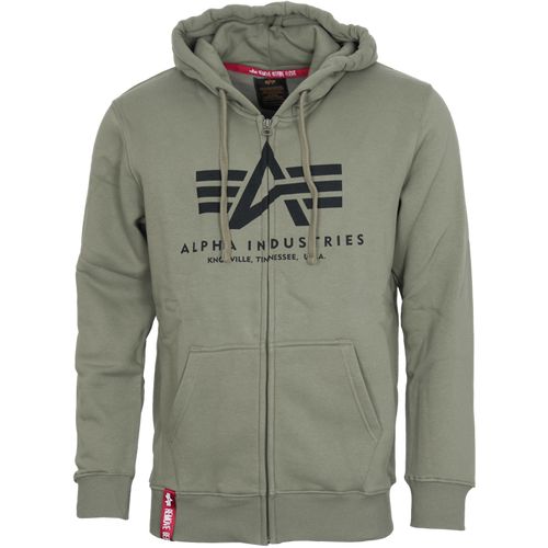 Alpha Industries Mikina  Basic Zip Hoody olivová L