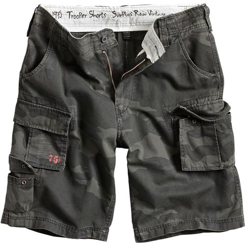 Surplus Kalhoty krátké Trooper Shorts blackcamo S