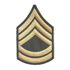 Nášivka: Hodnost US ARMY rukávová Sergeant First Class olivová | žlutá