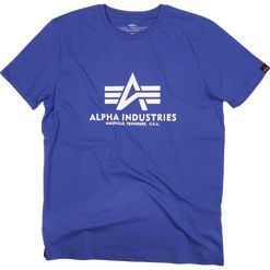 Alpha Industries Tričko  Basic T-Shirt nautical blue M