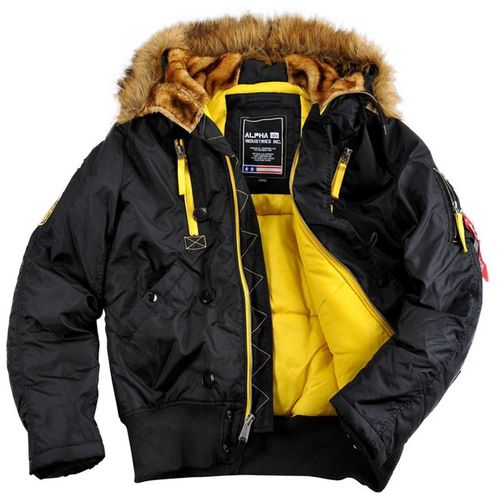 Alpha Industries Bunda  PPS N2B černá | žlutá XXL