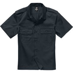Brandit Košile US Hemd 1/2 černá 6XL