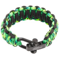 Náramek Paracord GEKON 17 černá spona L/XL