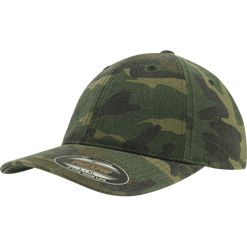 Brandit Čepice Baseball Cap Flexfit Garment Washed Camo woodland S/M