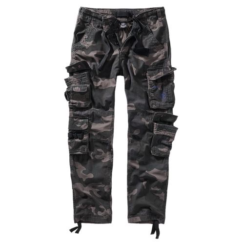 Brandit Kalhoty Pure Slim Fit Trouser darkcamo M