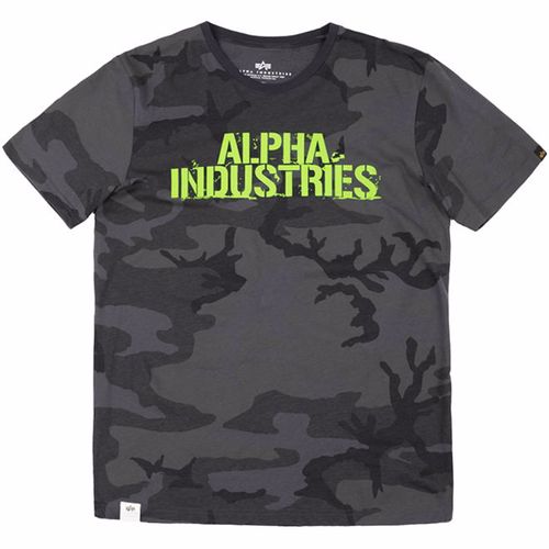 Alpha Industries Tričko  Blurred T blackcamo XL