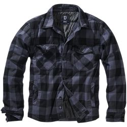 Brandit Bunda Lumberjacket černá | šedá 5XL