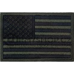 Nášivka: Vlajka USA [standardní] olivová | černá