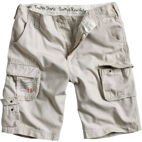 Surplus Kalhoty krátké Trooper Shorts bílé oprané 6XL