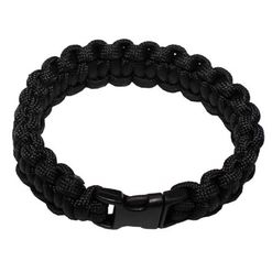 Náramek Paracord 1.9, plast. spona černý L