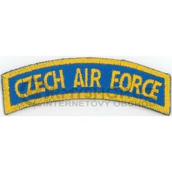Nášivka: CZECH AIR FORCE [oblouková] modrá | žlutá