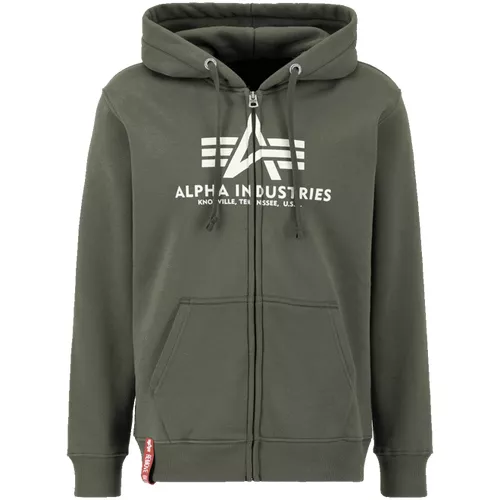 Mikina Alpha Basic Zip Hoody olivová tmavá