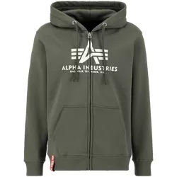 Mikina Alpha Basic Zip Hoody olivová tmavá