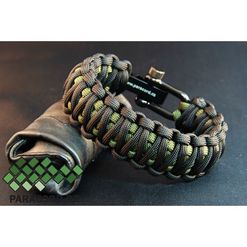 Náramek Paracord ARMY II. S/M