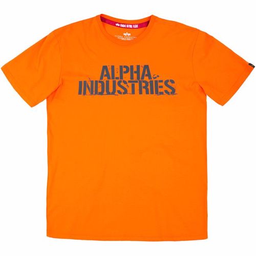 Alpha Industries Tričko  Blurred T flame orange XL