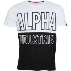 Alpha Industries Tričko  Block T bílé XL