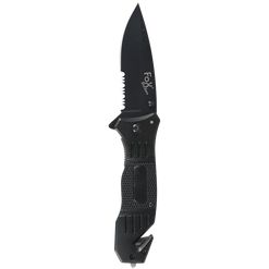 Nůž zavírací s řezacím a úderným nástrojem 45861 černý