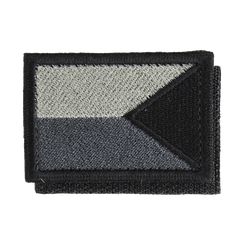 Nášivka: Vlajka Česká republika zrcadlová [55x38] [ssz] šedá | černá