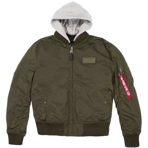 Alpha Industries Bunda  MA-1 TT Hood zelená tmavě XXL