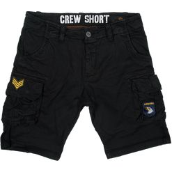 Alpha Industries Kalhoty krátké  Crew Short Patch černé 38