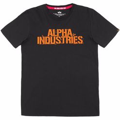 Alpha Industries Tričko  Blurred T černé S