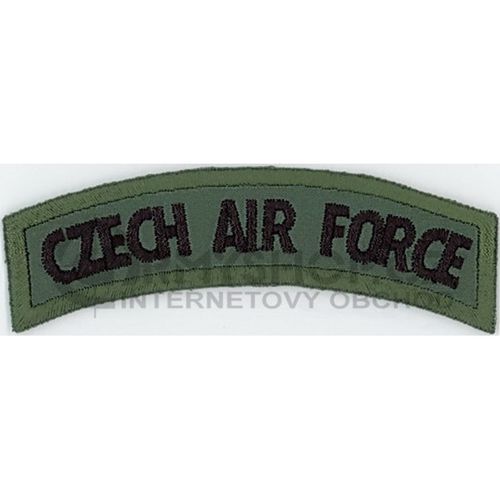 Nášivka: CZECH AIR FORCE [oblouková] olivová | černá