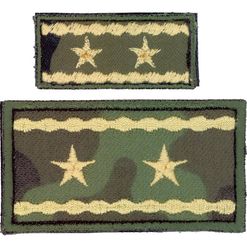 Nášivka: Hodnost AČR Generálmajor vz. 95 zelený malá