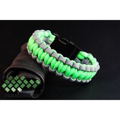 Náramek Paracord NEON zelená S