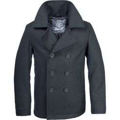 Brandit Kabát Pea Coat černý XXL