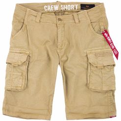 Alpha Industries Kalhoty krátké  Crew Short pískové 36