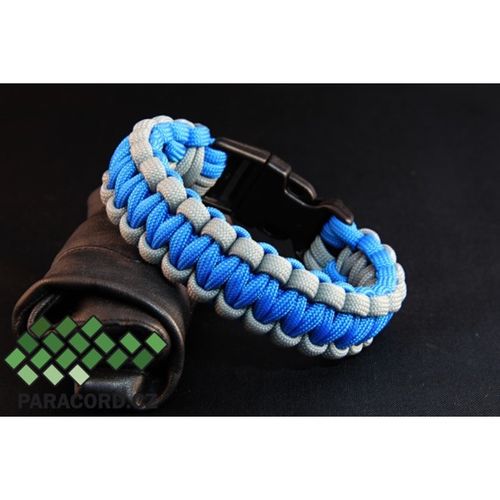 Náramek Paracord NEON modrá M