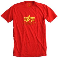 Alpha Industries Tričko  Basic T-Shirt speed red XXL