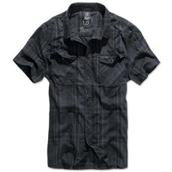 Brandit Košile Roadstar Shirt 1/2 černá | modrá S