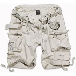 Brandit Kalhoty krátké Savage Vintage Shorts bílé oprané XXL