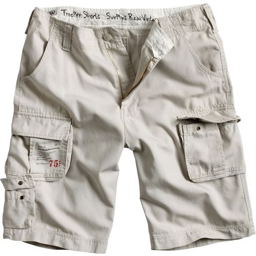 Surplus Kalhoty krátké Trooper Shorts bílé oprané M