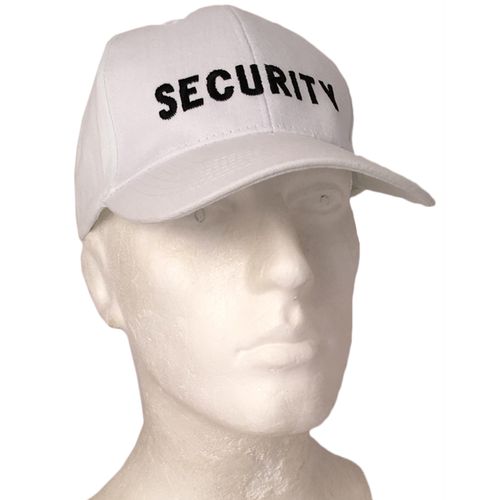 Čepice Baseball Cap SECURITY bílá