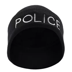 ROTHCO čepice pletená POLICE ČERNÁ