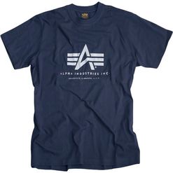 Alpha Industries Tričko  Basic T-Shirt navy 4XL