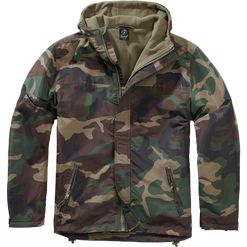 Brandit Bunda Windbreaker Frontzip woodland 3XL